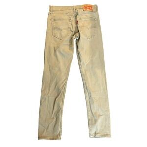 Levi's 512 Slim Taper Jeans Tan Harvest Gold W29 L32 Vintage Minimalist Unisex
